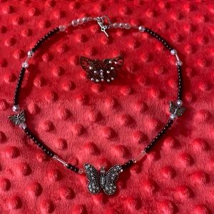 Vintage Butterfly Jewelry Set